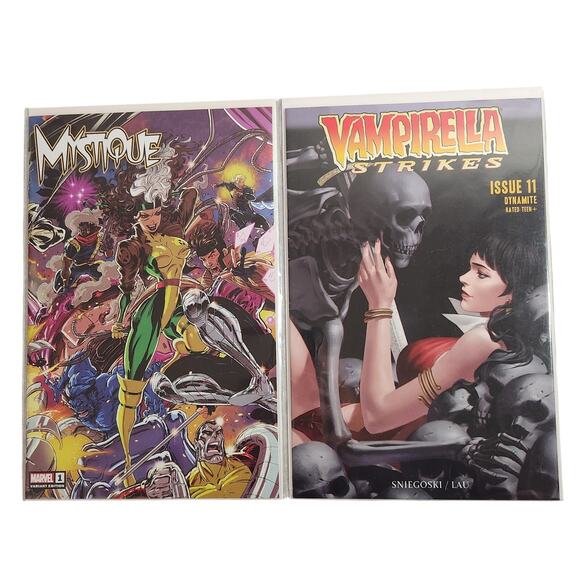 Marvel Mystique #1 Variant Edition And Vampirella Strikes #11 Dynamite NM - Picture 1 of 6